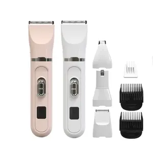 Pet Electric 4 In 1 Nail Polisher Pet Trimmer Low Noise Two Colors Pet Hair Shaver