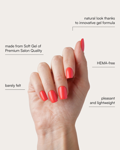 Puntas de <span class=keywords><strong>Uñas</strong></span> de Gel Suave Color <span class=keywords><strong>Coral</strong></span>, Libres de HEMA, Ligeras, en Caja con Blister, <span class=keywords><strong>Uñas</strong></span> Artificiales, <span class=keywords><strong>Uñas</strong></span> Postizas - Product Image 4