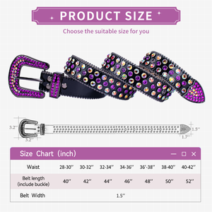 <span class=keywords><strong>Ceinture</strong></span> pour <span class=keywords><strong>homme</strong></span> personnalisée avec cristaux et strass, boucle en alliage motif léopard scintillant <span class=keywords><strong>Simon</strong></span> Sparkle - Product Image 2