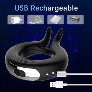 Anillo Vibrador para Pene/Peneíno de Silicona+ABS con Control Remoto y Carga Magnética para el Bienestar Sexual de <span class=keywords><strong>Parejas</strong></span> - Juguete Sexual Unisex para Adultos - Product Image 6