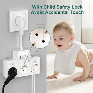 OEM EU presa presa presa <span class=keywords><strong>con</strong></span> porta USB tipo C CE 3 prese presa a muro spina di estensione <span class=keywords><strong>con</strong></span> <span class=keywords><strong>interruttore</strong></span> - Product Image 3