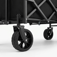Chariot de camping portable personnalisé pour l'extérieur, chariot pliable pour événements, chariot utilitaire pliable de 5 pouces