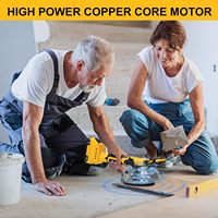 Outil de vibration de carreaux pour batterie 21V, machine de nivellement de carreaux à 8 vitesses, ventouse, affichage numérique, max 25000 tr/min