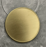 Pièce de monnaie en laiton massif vierge personnalisée de haute qualité avec surface vierge pour gravure laser DIY de motifs, logo, pièce de défi