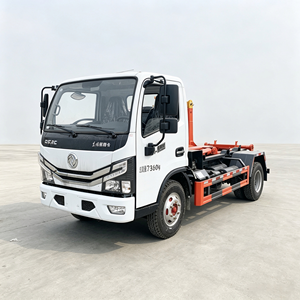 รถบรรทุกเก็บขยะแบบมีแขนเกี่ยว Dongfeng Duolika ขับเคลื่อน 4x2 เครื่องยนต์ดีเซล ขายตรงจากโรงงาน ราคาพิเศษ รถบรรทุกเก็บขยะแบบ Roll Off พวงมาลัยซ้าย - Product Image 3