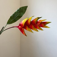 Fleur artificielle Heliconia de 93 cm, toucher réel, fausse fleur d'oiseau de paradis, pour décoration de mariage, décoration de la maison, arrangement de vase