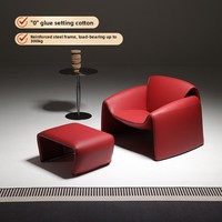 Fauteuil Crab style influenceur, pièce de design artistique haut de gamme, fauteuil individuel de loisirs, chaise italienne moderne minimaliste pour salon