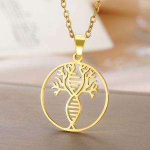 Collier <span class=keywords><strong>Arbre</strong></span> de Vie Myshape, pendentif <span class=keywords><strong>ADN</strong></span> infini double hélice, <span class=keywords><strong>arbre</strong></span> <span class=keywords><strong>généalogique</strong></span>, bijoux en acier inoxydable Wiccan, cadeau pour couple - Product Image 1