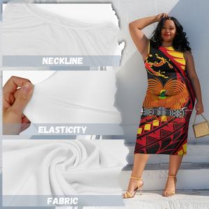 Gaun Sundress Motif Burung Surga Wanita Papua Nugini Desainer Tanpa Lengan Mini Longgar Nyaman Boho Rok Suspender Dropshipping - Product Image 6