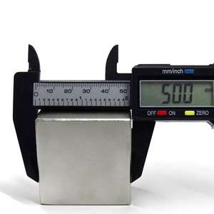 Cube en néodyme magnétique carré, fabricant professionnel 50mm 25mm 20mm N35 N42 N52 bloc <span class=keywords><strong>aimant</strong></span> en néodyme 50x50x25 - Product Image 2