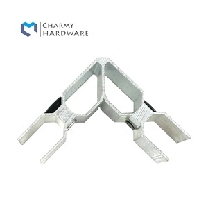 Conector de Herrajes para Ventanas y Puertas de Esquina de Perfil de Aluminio Moderno de Alta Calidad con Instalación de Tornillos <span class=keywords><strong>Charmy</strong></span> C001 para Ventana Corredera - Product Image 3