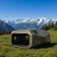 Tente de camping gonflable pliable et spacieuse de luxe pour le camping en groupe et les divertissements en plein air