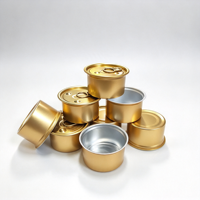 636 #    Pot à gâteau en aluminium de 80 ml, surface laquée, cylindre à côtés droits, fermeture à anneau, marque JMT, pot à dessert, boîte de conserve