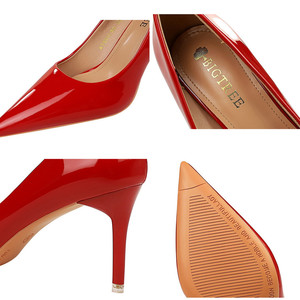 9511-6, zapatos de tacón alto de alta calidad para mujer, zapatos de tacón puntiagudos de boca baja, zapatos de vestir para mujer, zapatos de boda para novia - Product Image 6