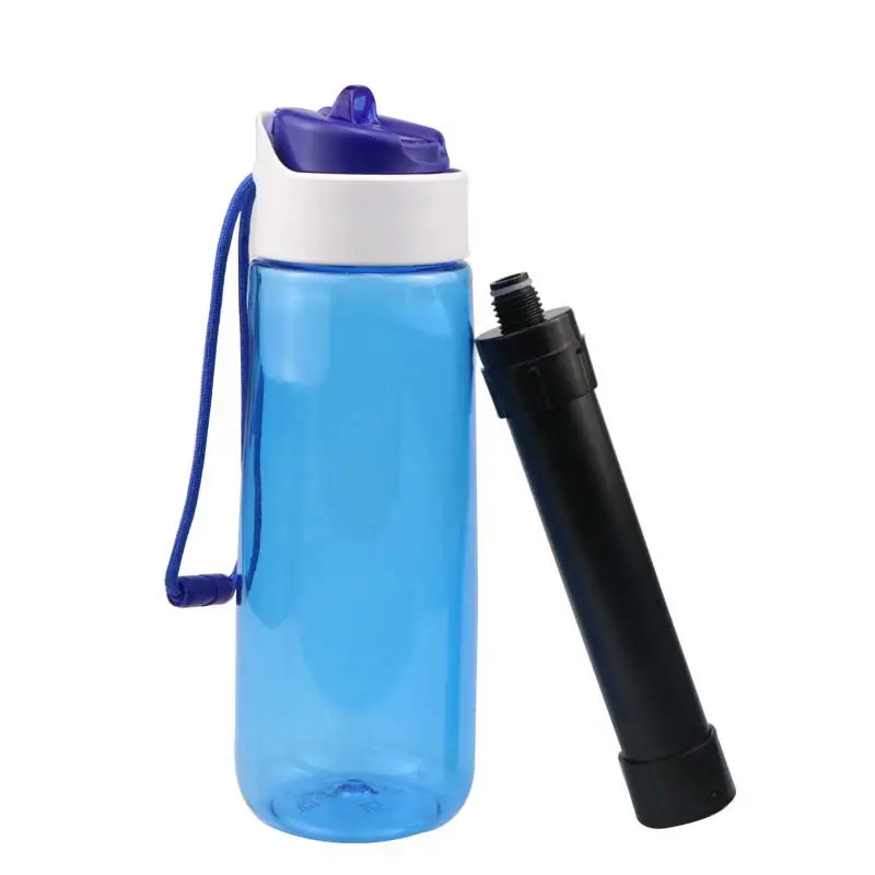 Chai Lọc Nước Di Động BPA Free 3 Giai Đoạn Cách Nhiệt Với Bộ Lọc Ống Hút Cho Cắm Trại Ngoài Trời Đi Bộ Đường Dài Ba Lô
