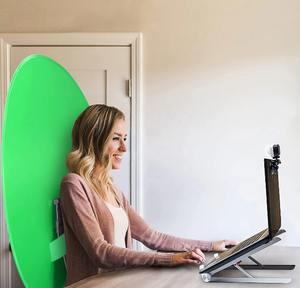 Ventes chaudes Écran vert portable de 110 cm, écran vert réversible, studio pliable, écran vert pour webcam, toile de fond - Product Image 5