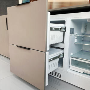 196L Volledig geïntegreerde Franse koel-vriescombinatie onderbouw ladetype met ingebouwde ijsmaker voor hotel & keuken eiland - Product Image 1