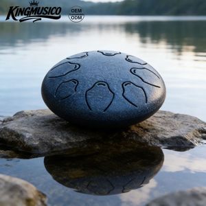 Tambour à langue en acier de 6 pouces à 8 notes, fabriqué en Chine, en acier au carbone, instrument de percussion Handpan, vente en gros OEM - Product Image 4