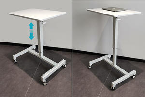 Escritorio <span class=keywords><strong>de</strong></span> Computadora Ergonómico y Moderno para Oficina en Casa, <span class=keywords><strong>con</strong></span> Elevación Neumática a Gas, Ajustable en Altura, <span class=keywords><strong>con</strong></span> Ruedas - Product Image 5