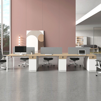 Espaces design modernes Poste de travail modulaire pour le personnel Ensembles de mobilier de bureau Espace de travail ouvert Bureaux pour ordinateur