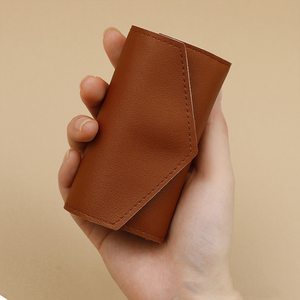 Custom Logo Creative Small PU Leather Jewelry <b>Roll</b> Earrings Rings Necklaces Fashionable Leather Jewelry Organiser Storage Bags - Product Image 5