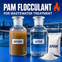APAM Anionic Polyacrylamide Flokulan Pengental Lumpur untuk Pengolahan Air