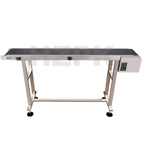 HZPK cheap industrial stainless steel pvc horizontal working plastic bottle canning conveyor belt system machine price