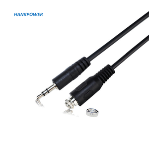 Câble Audio stéréo mâle-femelle, 3.5mm, à écrou, ceinture de fixation, vis, cordon d'extension audio, en stock - Product Image 1