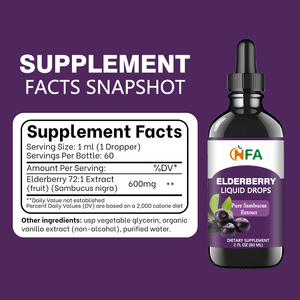 Líquido de extracto de saúco puro personalizado de fábrica, 600mg, gotas líquidas de saúco, gotas de soporte inmunológico diario, sabor a baya y vainilla - Product Image 2