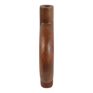 Vaso Rotondo in Legno di Mango con Dettagli in Ceramica per Soggiorno, Vaso Decorativo per Fiori, Esposizione per Ufficio, Stile Casual - Product Image 6