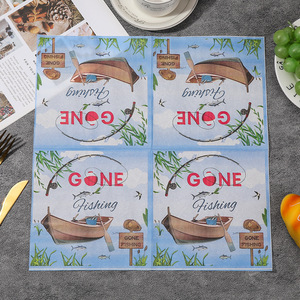 Gone Fishing Printed Paper Napkins 330mm Square Themed Party Use 20 Sheets Per Pack - Product Image 4