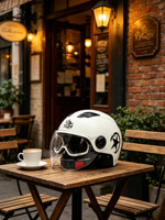 Nouveau demi-casque multicolore en PP ABS pour trottinette électrique et vélo, visière réglable, unisexe, utilisation quatre saisons