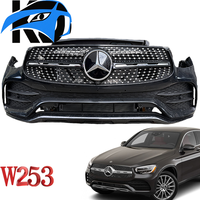 Assemblage de coupe de nez de lèvre avant démonté inclus supports de phare ventilateur de condenseur de radiateur pour Mercedes Benz GLC W253 2020-2023
