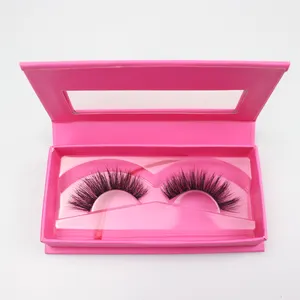 Jintong Human Hair 3D False Lash Vender Luxury Eyelash Vendor Customize Eyelash Natural Fluffy Mink 25 Mm Hand Made Black Color