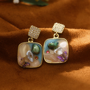 Conjunto de Joyería con Perlas Barrocas, Collar y Pulsera de Amatista Púrpura Irregular y Aventurina, Accesorio Ajustable para <span class=keywords><strong>Celebraciones</strong></span> - Product Image 1
