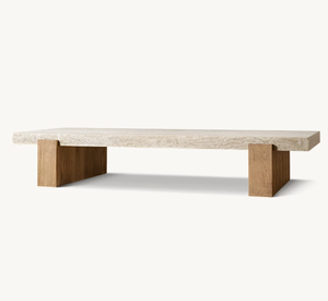 Sassanid Design Home Furniture Italian Classico Travertine <span class=keywords><strong>Remi</strong></span> Mesa de centro - Product Image 2