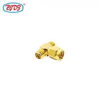Prix usine SMA prise mâle té Double SMA femelle Jack adaptateur T Type 3 voies RF connecteur coaxial séparateur
