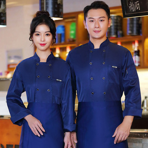 Catering a maniche lunghe e corte con Logo stampato personalizzato Hotel Chef abiti da lavoro estivi stile sottile cucina uniforme da Chef - Product Image 1