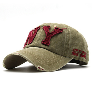 Wholesale Custom Vintage Dad Hat Applique Distressed <strong>New</strong> <strong>York</strong> Baseball <strong>Cap</strong> <strong>for</strong> <strong>Man</strong> - Product Image 3