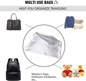 Custom logo Luxury Purse <b>Shoes</b> Dustproof Storage Large Silk Drawstring Pouch <b>Satin</b> Dust Bags for Handbags Hair Bags Packaging - Product Image 5