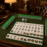 Jeu de tuiles de Mahjong portable moderne américain, résistant à l'eau, pour usage extérieur, directement de l'usine, faible MOQ, luxe original