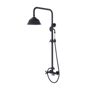 Classique deux poignée mural salle de bain or robinet de douche en laiton avec téléphone douche de tête - Product Image 3