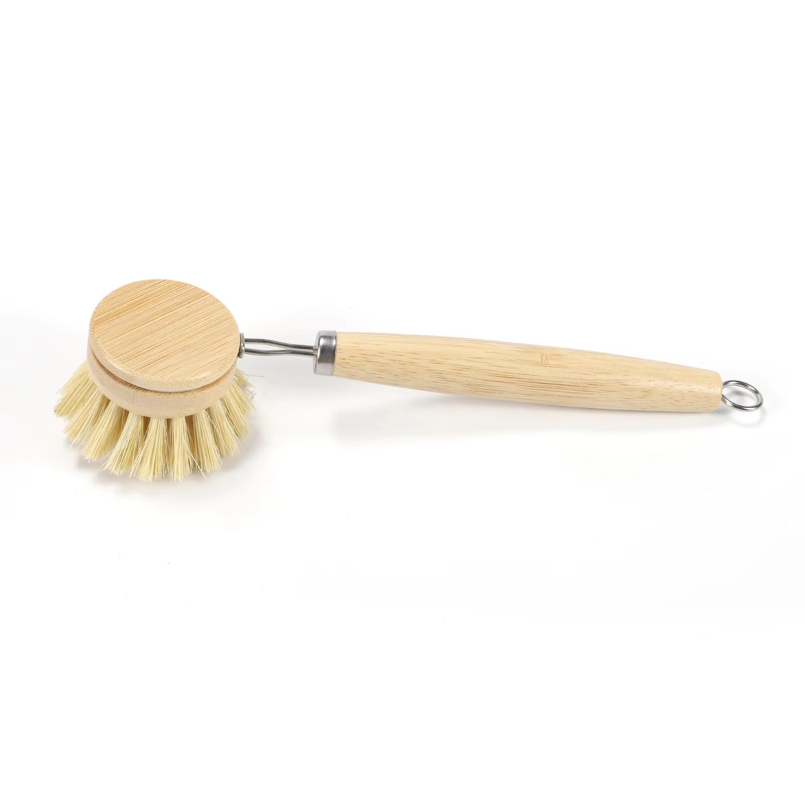 Bamboo diamond handle sisal disc brush