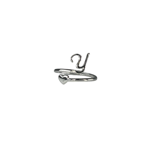 Fashion <b>Ring</b> 316L Stainless Steel PVD Gold Plating Heart <b>Initial</b> Y Design For Women - Product Image 1