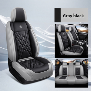 Buona qualità accessorio interno auto durevole Sport universale cinque posti <span class=keywords><strong>in</strong></span> <span class=keywords><strong>pelle</strong></span> coprisedile quattro stagioni Set completo - Product Image 4