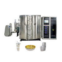Machine de revêtement sous vide PVD or et argent pour carreaux de céramique, mosaïque et films métalliques, automatique et nouvelle génération, pour PLC