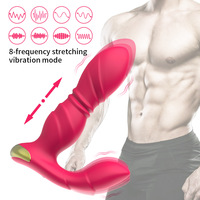 Vibrateur G-Spot Portable en Silicone Étanche avec 9 Modes de Poussée et 9 Modes de Vibration, Contrôle par Application, Jouet Sexuel pour Femme - Offre Spéciale