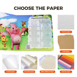 Livres de planche d'animaux à couverture rigide personnalisés pour enfants, <span class=keywords><strong>livre</strong></span> d'activités d'éducation précoce pour bébés, <span class=keywords><strong>livre</strong></span> d'impression de chiot avec vernis UV - Product Image 5