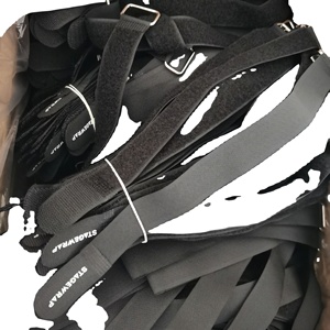 Heavy Duty <b>Hook</b> and Loop Metal Buckle Cinch Strap Nylon Adjustable Fastener <b>Hook</b> and Loop Strap <b>With</b> Plastic Buckle - Product Image 3