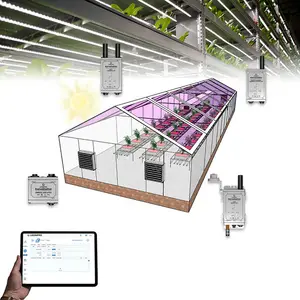 Smart Agriculture Indoor Farm Greenhouse with Medicinal Plant Wireless Remote Monitoring System LED Lighting Control